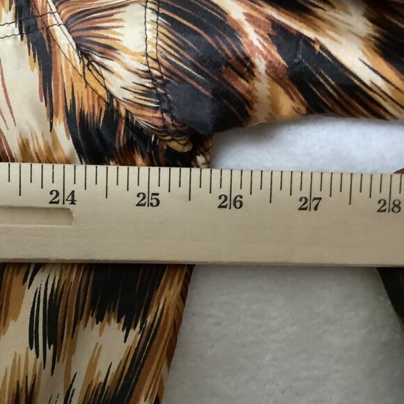 Vtg FUDA International Leopard Cheetah Print Silk Bomber Jacket Women Medium - Picture 6 of 8